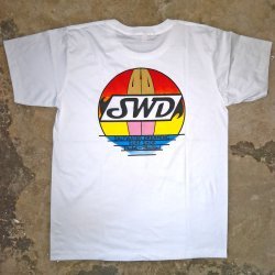 Saltwater Dreaming T Shirt Surfboard Sunset  White (เสื้อ Saltwater สีขาว)