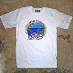 Saltwater Dreaming T Shirt Surfing Thailand  White (เสื้อ Saltwater Dreaming สีขาว)