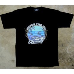 Saltwater Dreaming T Shirt Surfing Thailand  Black (เสื้อ Saltwater Dreaming สีดำ)