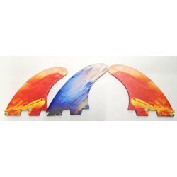 Pump G5 FCS II Thruster Fin Set Tie Dye