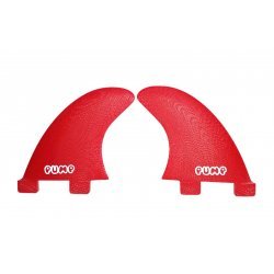 Pump FCS 1 Fiberglass GL Side Bite fins Red  set of 2