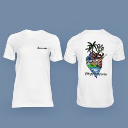 Saltwater Dreaming T Shirt Heart Of The Sea 2 White (เสื้อยืดสีขาว โลโก้ Surf Water Dreaming)