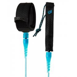 Creatures of Leisure  6.0 Reliance Pro Surfboard Leash Cyan Speckle Black