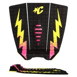 Creatures of Leisure  Mick Eugene Fanning LITE Traction Pad  Black Pink Fade Lime Surfboard Traction