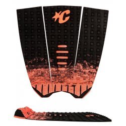 Creatures of Leisure  Mick Fanning Traction Pad  Black Fade Fluro Red Surfboard Traction