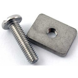 Longboard Fin Screw and Plate (phillips)