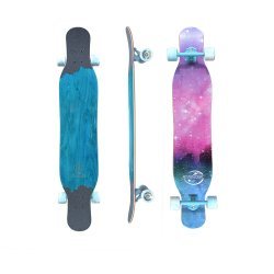 Koston Zodiac Dancing Longboard 46 inch Aqua/Pink