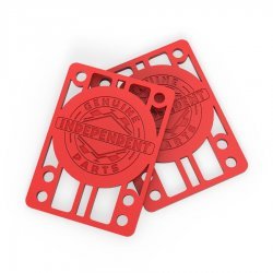 Independent Genuine Parts Skateboard Riser Pads 1/8 inch Red