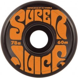 OJ Wheels Super Juice Black Skateboard Wheels   60mm 78a